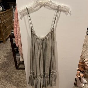 Hem & Thread Flowy Boho Tank Dress / Tunic | Size Large